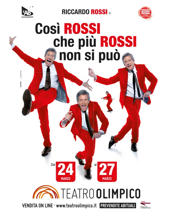 Così Rossi che piu Rossi non si può Da martedì 24 maggio 2022 a venerdì 27 maggio 2022