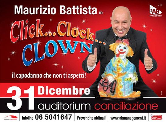 Click... Clock... Clown - Il capodanno che non ti aspetti! mercoledì 31 dicembre 2014