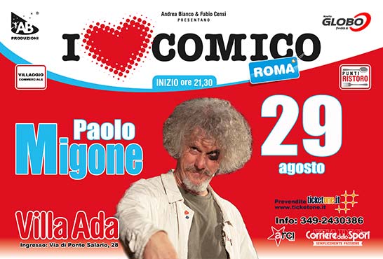Paolo Mingone - I Love Comico sabato 29 agosto 2015