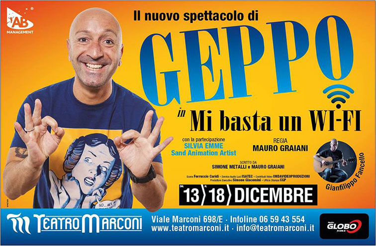 Mi basta un WI-FI - Geppo Da martedì 13 dicembre 2016 a domenica 18 dicembre 2016