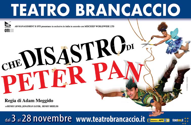 Che disastro di Peter Pan Da giovedì 11 marzo 2021 a domenica 28 novembre 2021